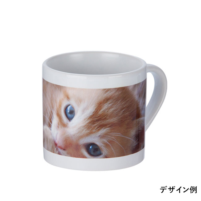 フルカラー転写対応陶器マグカップ(170ml)(白)(hi109645)デザイン例