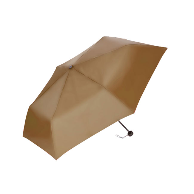 折りたたみ傘(55cm×6本骨耐風仕様)(ベージュ)（hi116841）