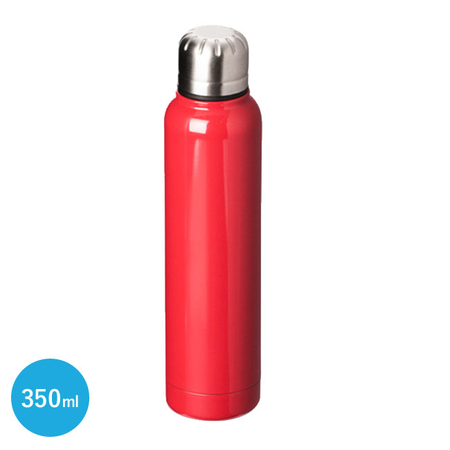 ステンレススリムボトル(350ml)(赤)（hi157240）