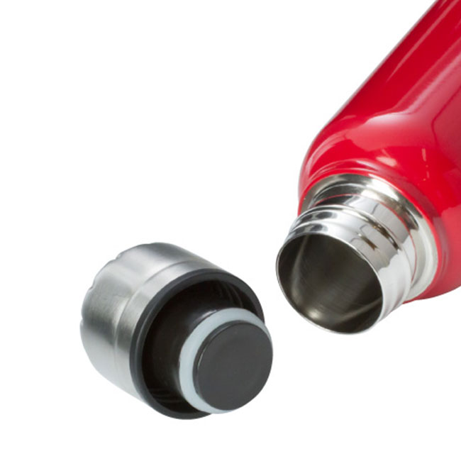 ステンレススリムボトル(350ml)(赤)（hi157240）口径イメージ
