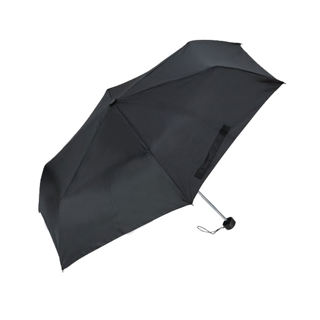 折りたたみ傘(55cm×6本骨)(黒)（hi162848）