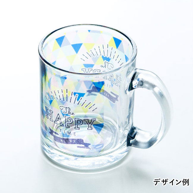 昇華転写対応グラスマグ(300ml)クリア（hi165948）名入れイメージ