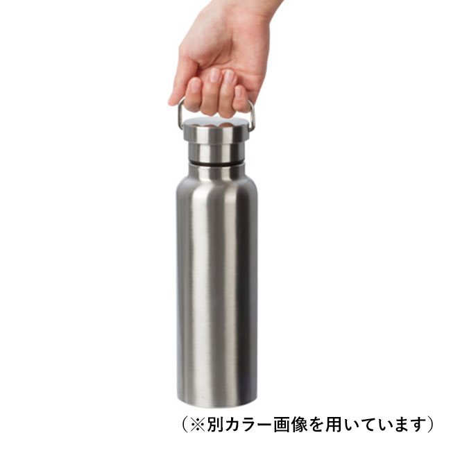 ステンレスダブルウォールボトル(500ml)(黒)（hi182846）手持ちイメージ