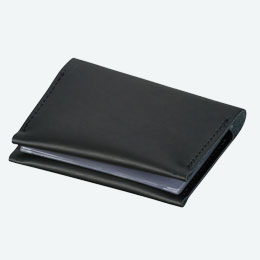 本革カードケース(黒)