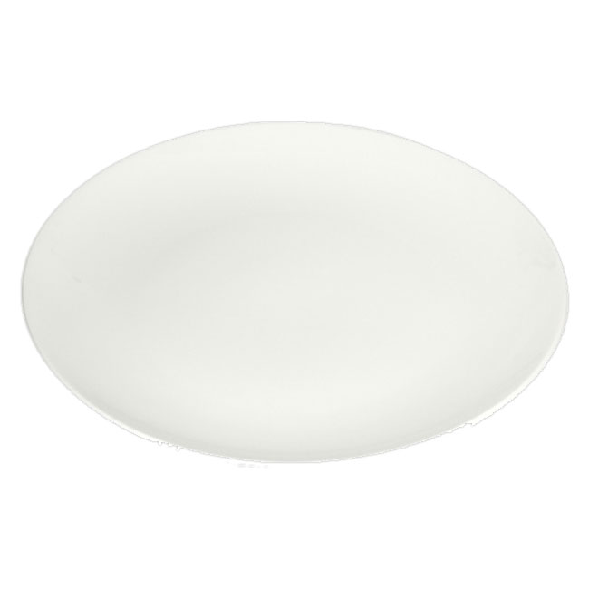 丸皿（197mm）(白)（hi209741）