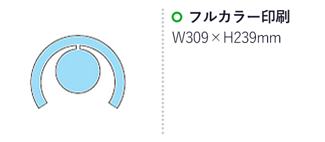 フルカラー対応R-PET丸皿M(白)（hi255007AA）名入れ画像　フルカラー名入れ　W309×H239mm