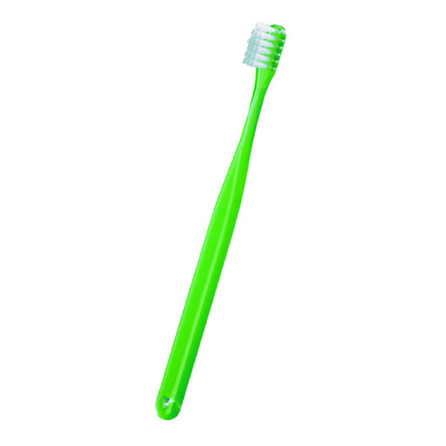カラフル歯ブラシ(キャップ付)（SNS-1400050）本体：ライトグリーン