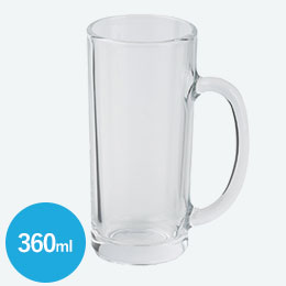 ビールジョッキ（360ml）　クリア