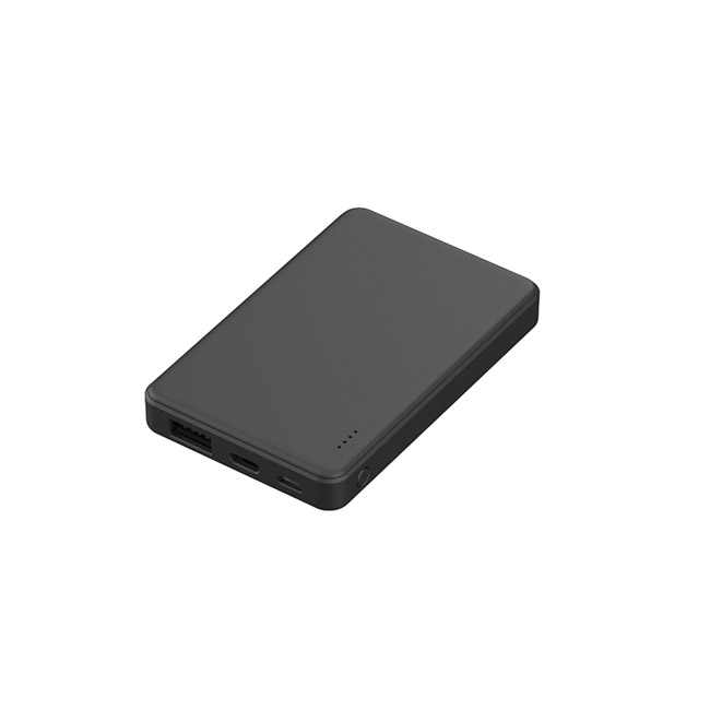 HIDISC 5000mAh モバイルバッテリー ホワイト【3C認証品】【CCC認証品】（HD4-MBFT3C05）本体　ブラック
