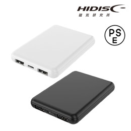 HIDISC  5000mAh 薄型コンパクトモバイルバッテリー version4