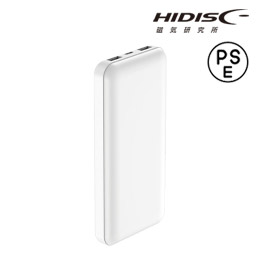 HIDISC  コンパクト＆スリム モバイルバッテリー10000mAh