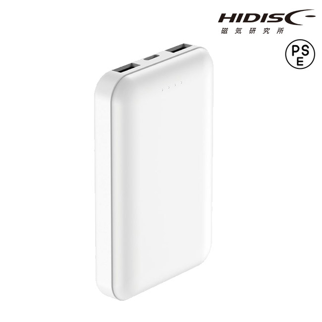 HIDISC  コンパクト＆スリム モバイルバッテリー5000mAh（HD4-MBTCIO5KWH）