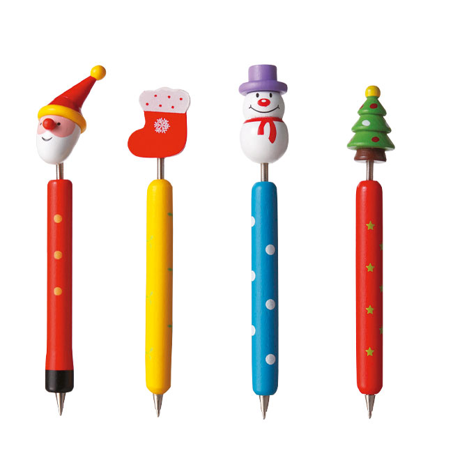 クリスマス木製ボールペン(SNS-0200044)