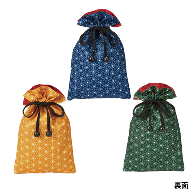 健康長寿リバーシブル巾着（SNS-0200435）裏面