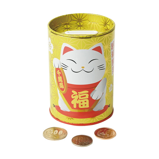 ペン立て缶貯金箱＜まねき猫＞（SNS-0200494）