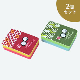 「健康長寿」キッチンスポンジ（2コ入セット）