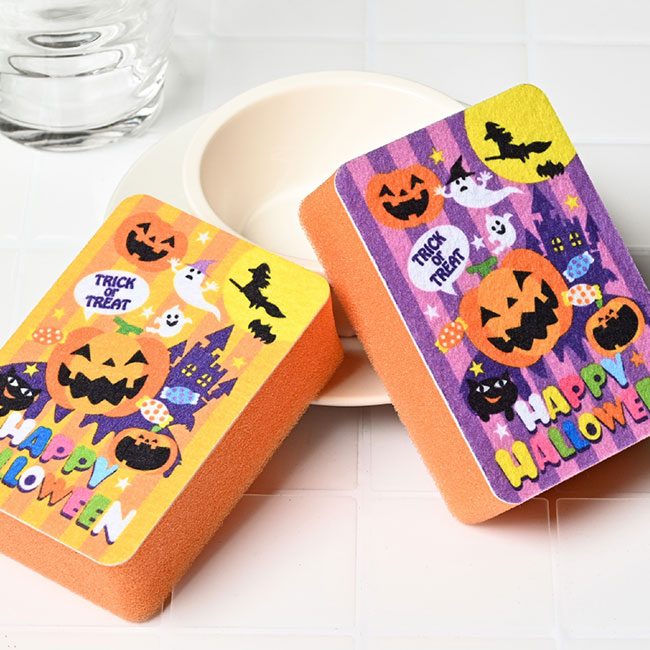 ハロウィン・キッチンスポンジ（2コ入）（SNS-0200621）商品イメージ