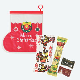 クリスマスブーツ・ダイカットポーチ（お菓子入）