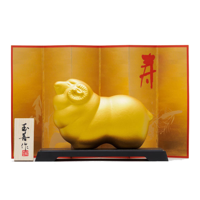 開運干支<未>パール金(小)(SNS-0200696)