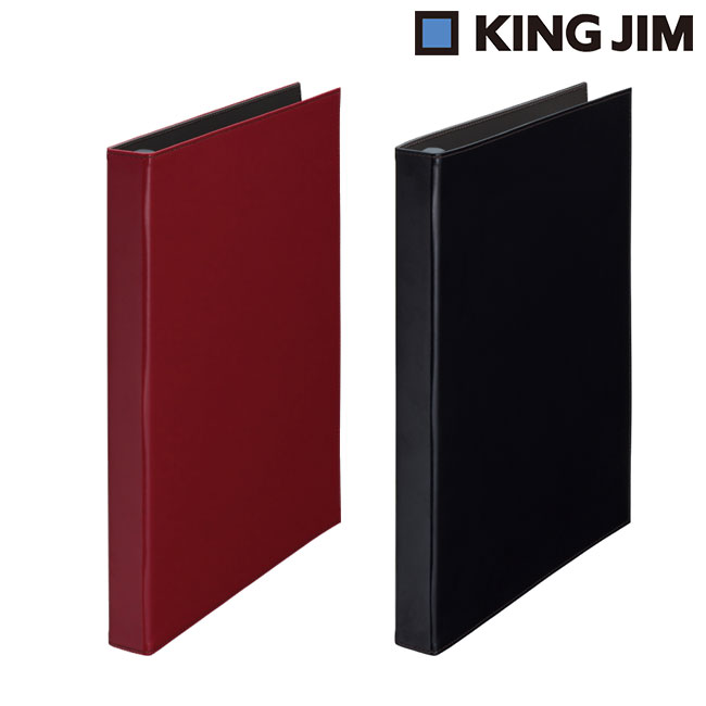 レザフェス　カードホルダー差し替え式/キングジム（ki1913LF）カラー：赤・黒
