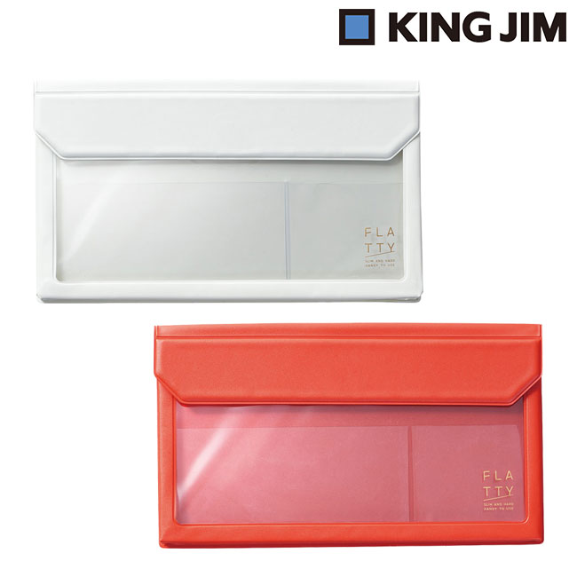 ＦＬＡＴＴＹ（フラッティ）　封筒サイズ/キングジム（ki5362）カラー：白・赤
