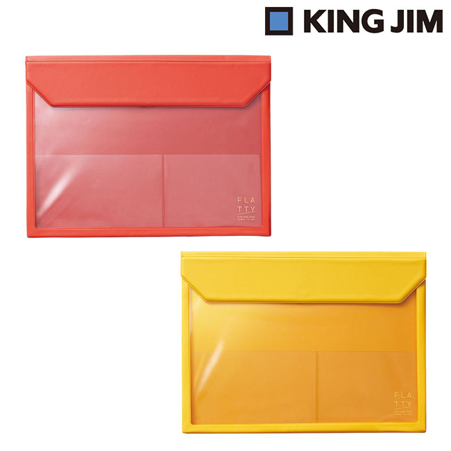 ＦＬＡＴＴＹ（フラッティ）　Ａ４サイズ/キングジム（ki5366）カラー：赤・黄