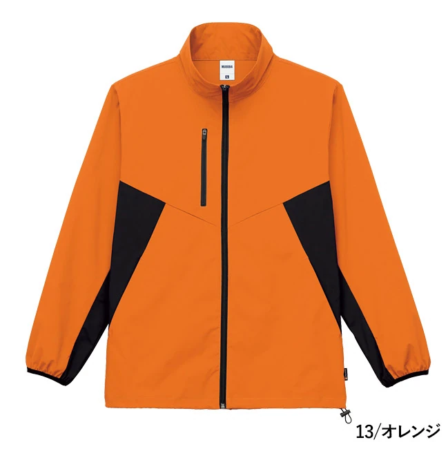 リサイクルストレッチワークブルゾン(ポリジン加工)(MJ0084) 本体 13/オレンジ