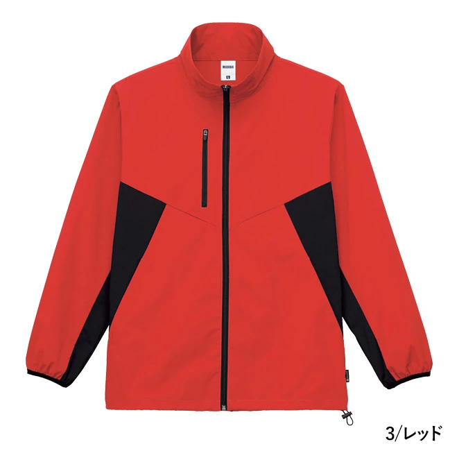 リサイクルストレッチワークブルゾン(ポリジン加工)(MJ0084) 本体 3/レッド