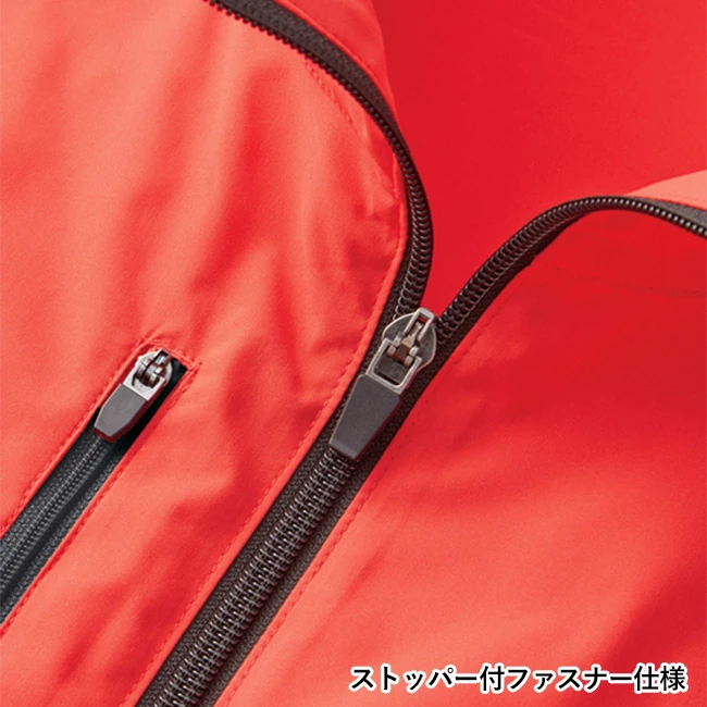 リサイクルストレッチワークブルゾン(ポリジン加工)(MJ0084) ストッパー付ファスナー仕様