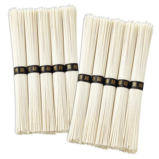 島原そうめん10束　木箱入（m28599-179）パッケージ