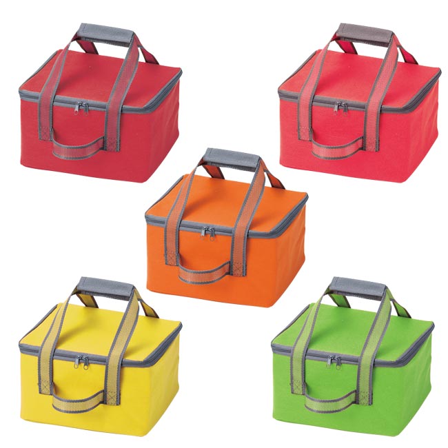 トイロ　たてよこ使える保冷温バッグ（m28891-057）ワインレッド、レッド、オレンジ、イエロー、ライトグリーン