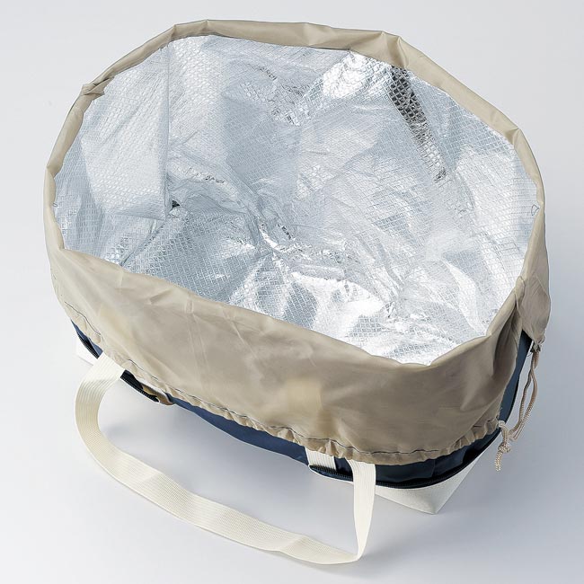 変身保冷温お買い物バッグ(m29729-059)内部はアルミ蒸着仕様
