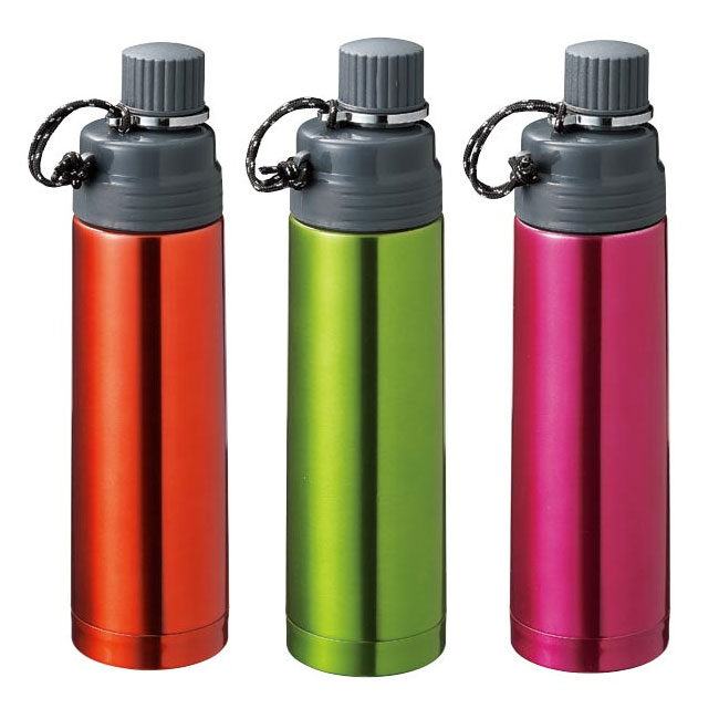 スタイリング飲み口ボトル500ml（m29741-038）オレンジ、グリーン、ピンク