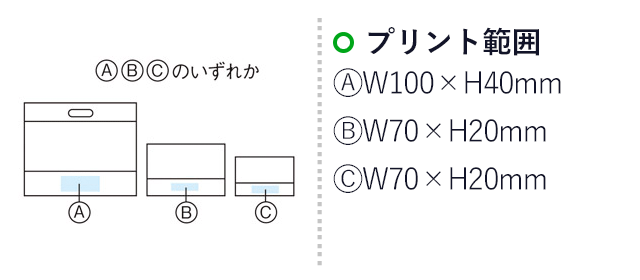 トイロ　ポーチ3点セット(m30867-055)名入れ画像 プリント範囲 大w100×h70mm 中と小w70×h20mm