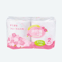 お花畑の詩トイレットティッシュ　２ロール