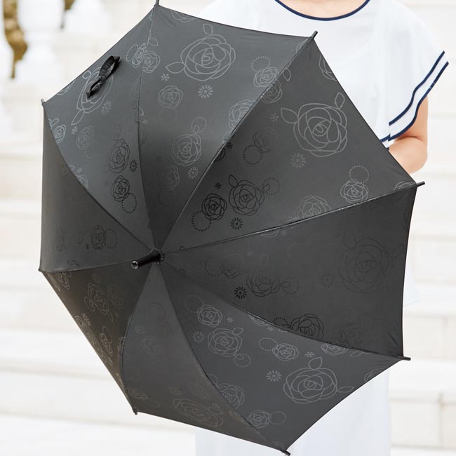 ノワールローズ 晴雨兼用長傘（m31640-034）傘の絵柄