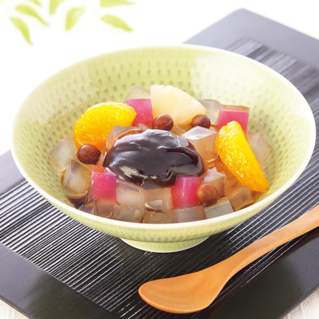 栃木県日光伏流水使用のあんみつ　抹茶味（m31789MA-178）商品イメージ