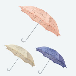 タイニーフラワースライド式晴雨兼用長傘