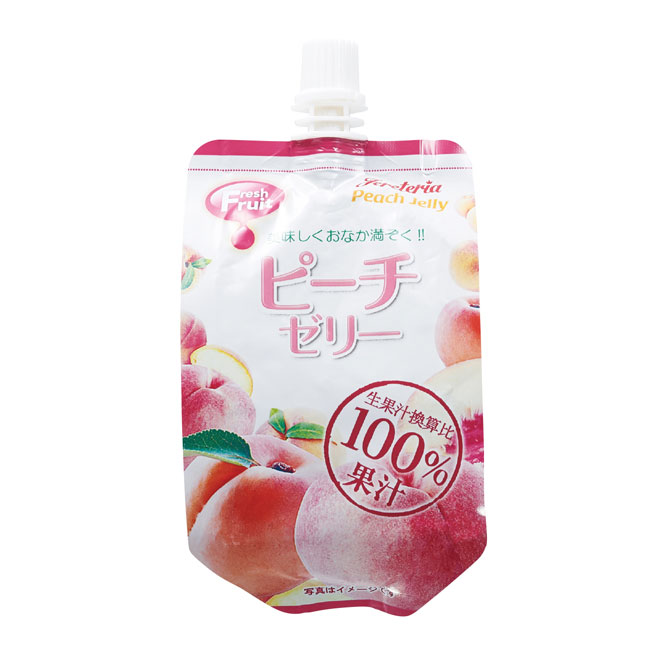果汁100%飲むフルーツゼリー　ピーチ(m33908PE)