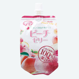 果汁100%飲むフルーツゼリー　ピーチ