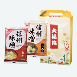 信州紅白みそセット(大福箱入）