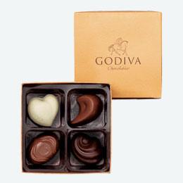 GODIVA　コフレゴールド4粒