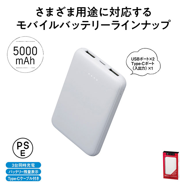 モバイル充電器 5000mAh(SNS-1000057)