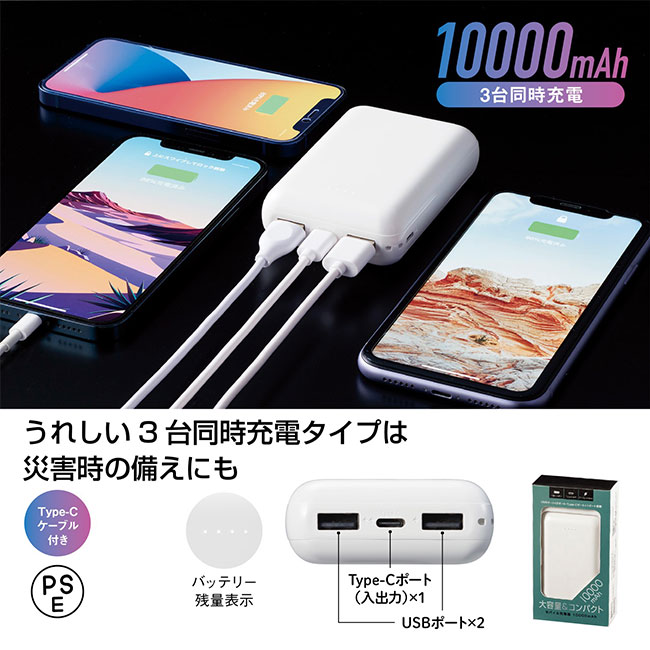 モバイル充電器 10000mAh(SNS-1000058)