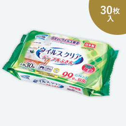 クリンクル ウイルスクリア テーブルふきん30枚入