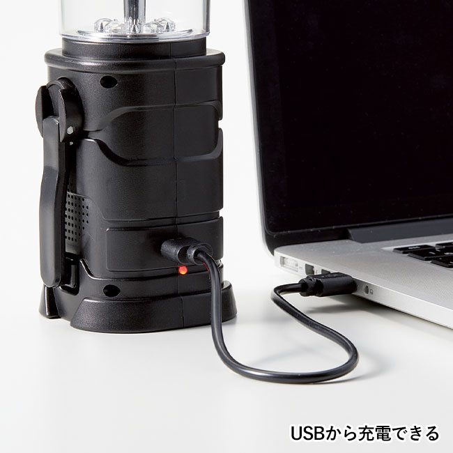 モシモニソナエル　ラジオ付マルチランタン（SNS-1000644）USBから充電できる