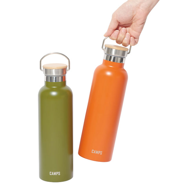 キャンプス 保冷温クラシックボトル750ml（SNS-1000911）サイズイメージ