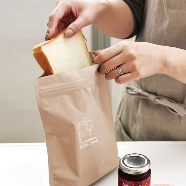 パン長持ち冷凍保存袋Mサイズ(半斤)2枚入（SNS-1000937）パンの保存に
