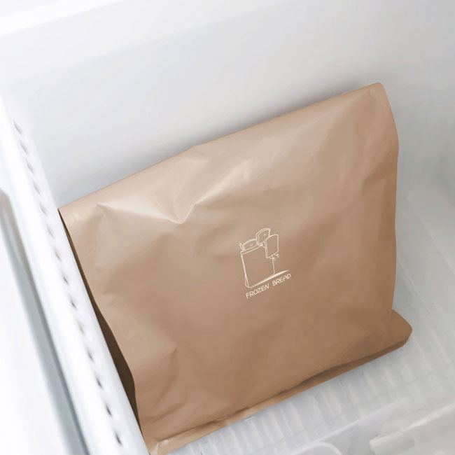 パン長持ち冷凍保存袋Mサイズ(半斤)2枚入（SNS-1000937）おいしく冷凍保存