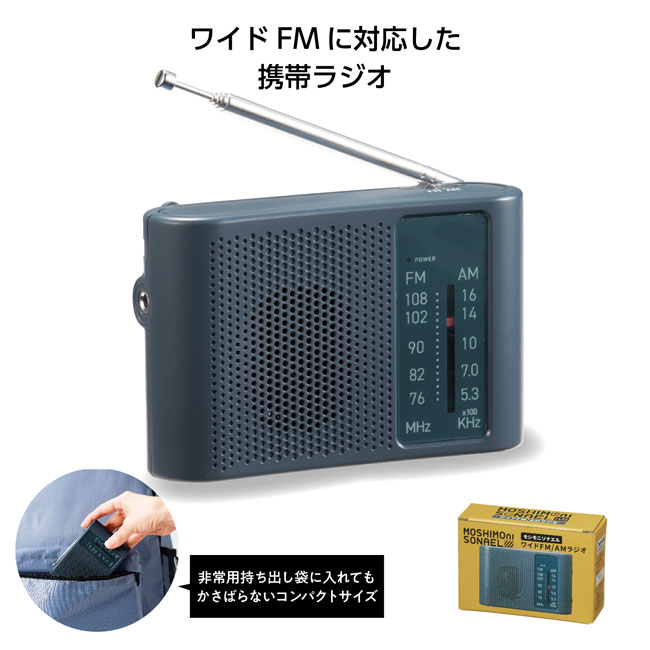モシモニソナエル ワイドFM/AMラジオ（SNS-1001159）